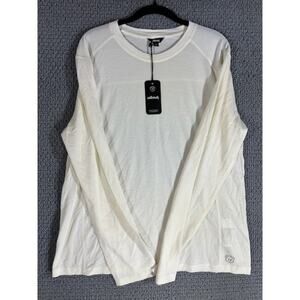 Allbirds Natural Run Long Sleeve Tee Natural White Merion Wool Blend Women XXXL